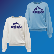 Brookhaven Swim Team Drop Shoulder Crew
